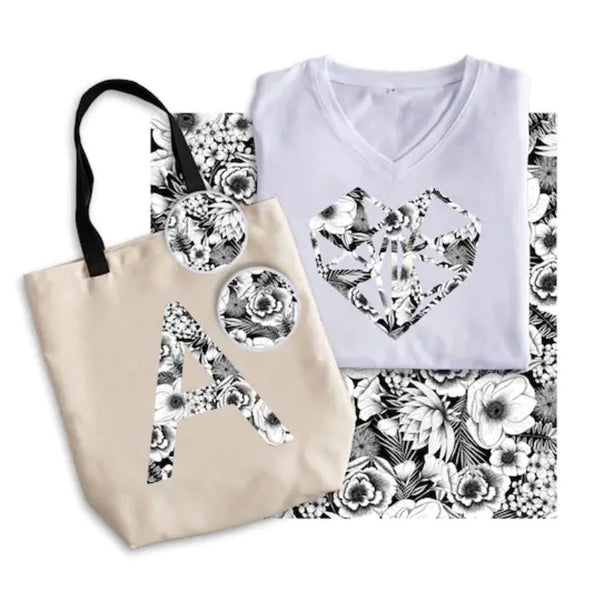 Cricut Feuilles Infusible Ink Black Botanicals