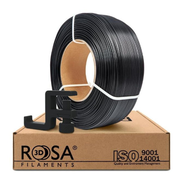 Rosa3D - Mega Pack PLA Starter - Noir (Black) - 1,75 mm - 12x1 kg Refill