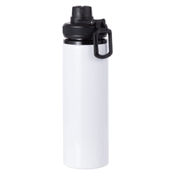 MissKraft - Sublimation - Gourde en Aluminium - Blanc/Bouchon Noir - 850 ml