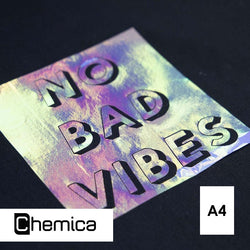 Chemica - Holograflex - Holographique Blanc Bleu - Feuille 30 cm x 20 cm