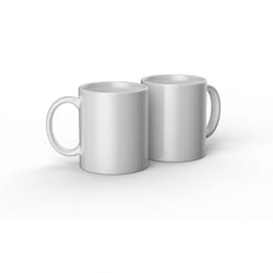 Cricut - Mug en céramique - blanc - 12 oz / 340 ml (lot 2 Mugs)