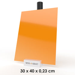 Plaque acrylique MissKraft - Orange coucher de soleil