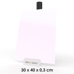 Plaque acrylique MissKraft - Pastel Rose Pâle