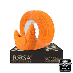 Rosa3D - PLA Speed - Orange Curcuma Mat (Matt Curcuma Orange) - 1,75 mm - 1 kg Refill avec RFID Tige