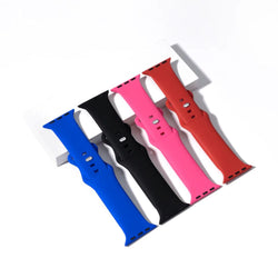 xTool - 4 Bracelets Apple Watch - Noir/Bleu/Rose/Rouge - 42/44/45/49 mm
