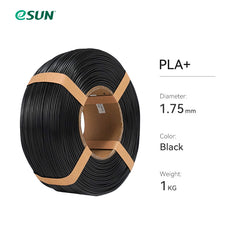 eSun - PLA+ - Noir (Black) - 1,75 mm - 1 kg Refill
