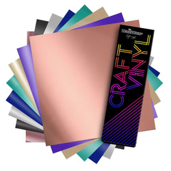 TeckWrapCraft - Satin Chrome - Vinyle Adhésif - Pack 8 feuilles