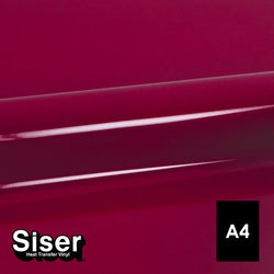 Siser - Basic Flex - Feuille A4 Thermocollant - (A0016) Bordeaux - 20 x 30 cm
