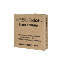 AESUBdots Retro - Cibles de positionnement rétroréfléchissantes BLACK&WHITE - 3 mm