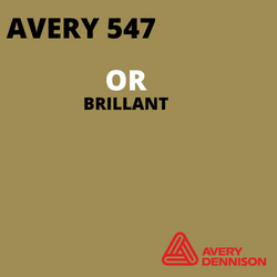 AVERY 500 - Vinyle Adhésif - Or Brillant - 61 cm x 10 m