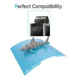 BIQU - Plateau d'impression pour Série H2 Bambu CryoGrip Pro - Bleu d'hiver texturé (Frostbite Coars