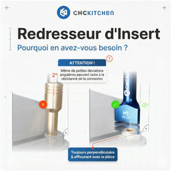 CNC Kitchen - Outil d’Insertion pour Inserts Filetés (Insert straightener) - M8/M10