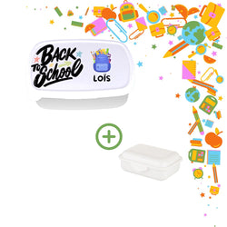 MissKraft - Sublimation - Lunch Box et mini boîte en Plastique - Blanc