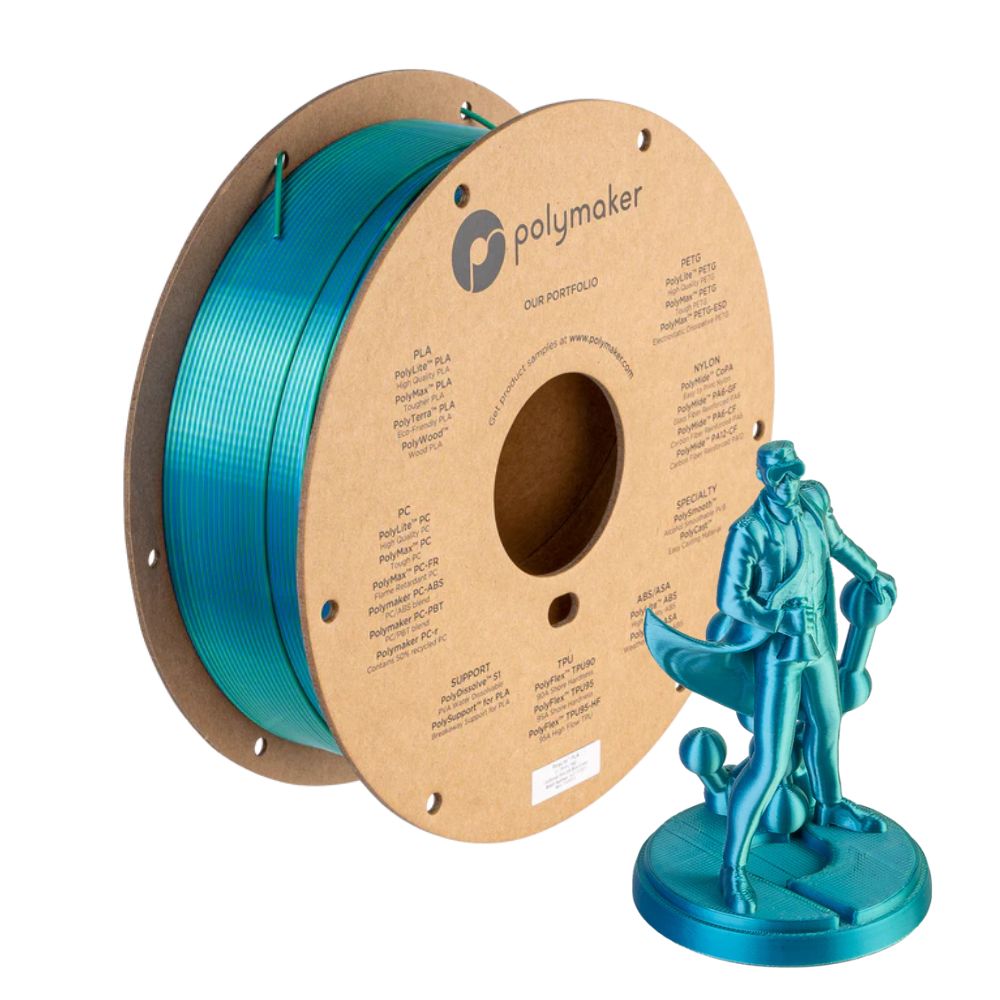 Atome3D.com - Polymaker - PolyLite Dual Silk PLA - Caraïbes (Caribbean ...