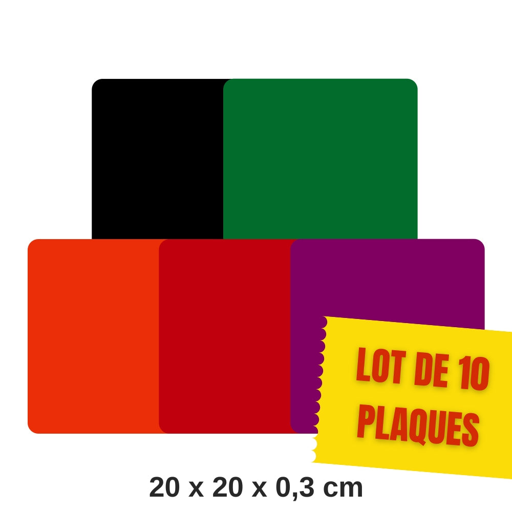 Atome3D.com - Creality - 10 Plaques Multicolores Brillantes (Opaque ...