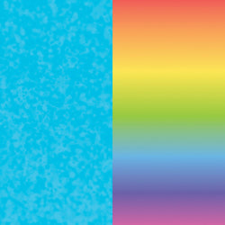 Cricut - 2 Feuilles de Transfert avec Motifs Infusible Ink - Rainbow - (30,5x30,5cm)