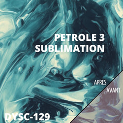 feuille transfert sublimation infusible ink motif petrole vert 30x30 cm