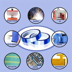 MissKraft - Scotch adhésif résistant à la chaleur  - 2 cm x 33 m