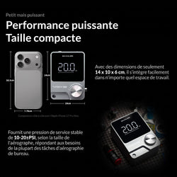 Gaahleri - Turbox Mini - Compresseur d'Air pour Aérographe (Air Compressor)