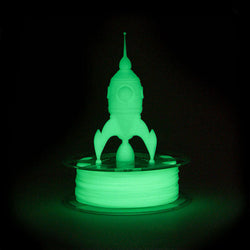 Bobine eSun de PLA Luminous Green - 1 kg - Bobine en plastique et son print dans le noir