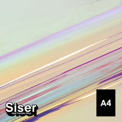 Siser - Holographic Flex - Feuille A4 Thermocollant - (H0091) Arc-en-Ciel - 20 x 30 cm 1 support multimédia sur 2