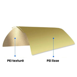 Plateau d'Impression Compatible Bambu Lab - PEI Lisse - 257 x 257 cm