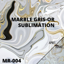 infusible ink marbre gris or sublimation feuille 30x30  cm atome3d