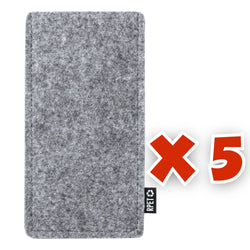 MissKraft - 5 Etuis à lunettes en RPET Glaffel - Gris