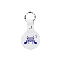 MissKraft - Sublimation - Porte-clefs en cuir/étui AirTag - Blanc