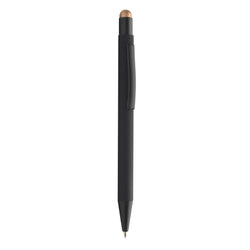 MissKraft -  5 Stylos à bille à graver Pearly Noir embout Bronze