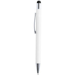 MissKraft -  5 Stylos à bille à graver Wirly Blanc embout Noir