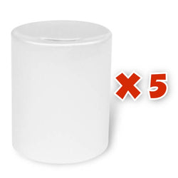 MissKraft - 5 Tirelire pour Sublimation en Céramique - Blanc