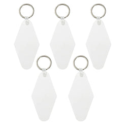 MissKraft - Sublimation - Lot de 5 Porte-clefs Diamant - 4,5 x 9 cm