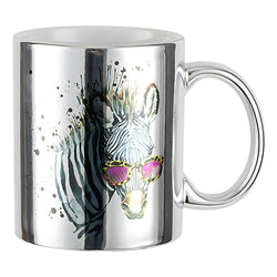 MissKraft - Sublimation - Mug en Céramique - Argent Métalisé - 330 ml