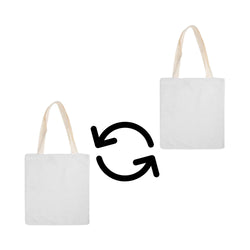 MissKraft - Sac pour sublimation tout doux - Blanc - 34 x 37 cm