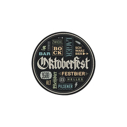 MissKraft - Sublimation - Sous-verre en Cuir - 9,5 cm x 9,5 cm - Blanc/Noir