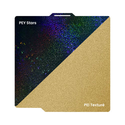 Ziflex - Plateau d'Impression pour Bambu Lab Séries X1/P1/P2/A1 - PEY Stars & PEI Textured - 257 x 257 mm