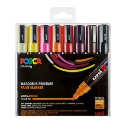 POSCA - Set 8 marqueurs PC-5M assortis