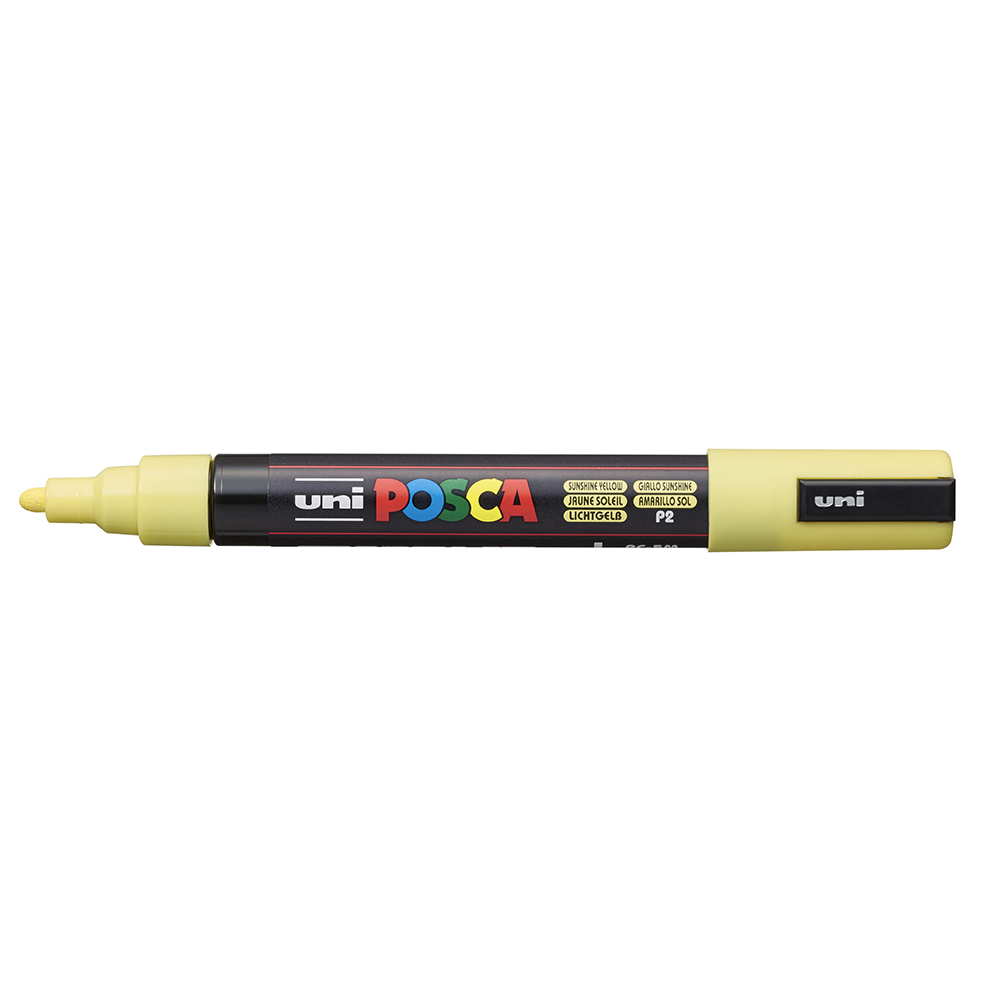 Atome3D.com - POSCA - Marqueur Pointe Conique Moyenne - Jaune Soleil