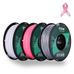 Pack eSun 🎗️ - PLA+ - Argent/Blanc/Rose - 1.75 mm - 1 kg