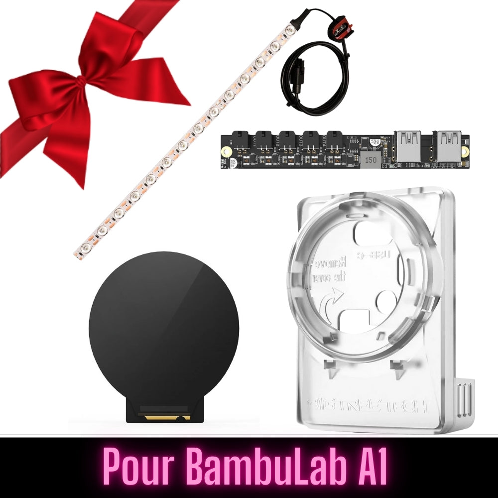 Atome3D.com - Pack Pro Upgrade Panda Knomi + Shell + Branch + Led - pour A1