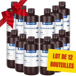 Pack Anycubic - 12x Standard Resin V2 - Blanc (White) - 1 kg