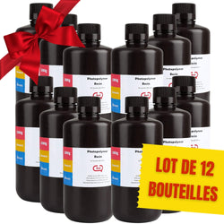 Pack ELEGOO - 12x Résine UV ABS-Like - Rouge (Red) - 1 kg