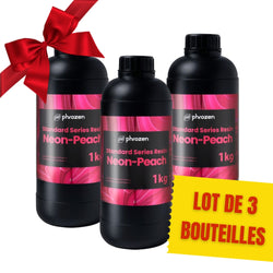 Pack Phrozen - 3x Neon Resin - Rose Pêche (Peach) - 1 kg