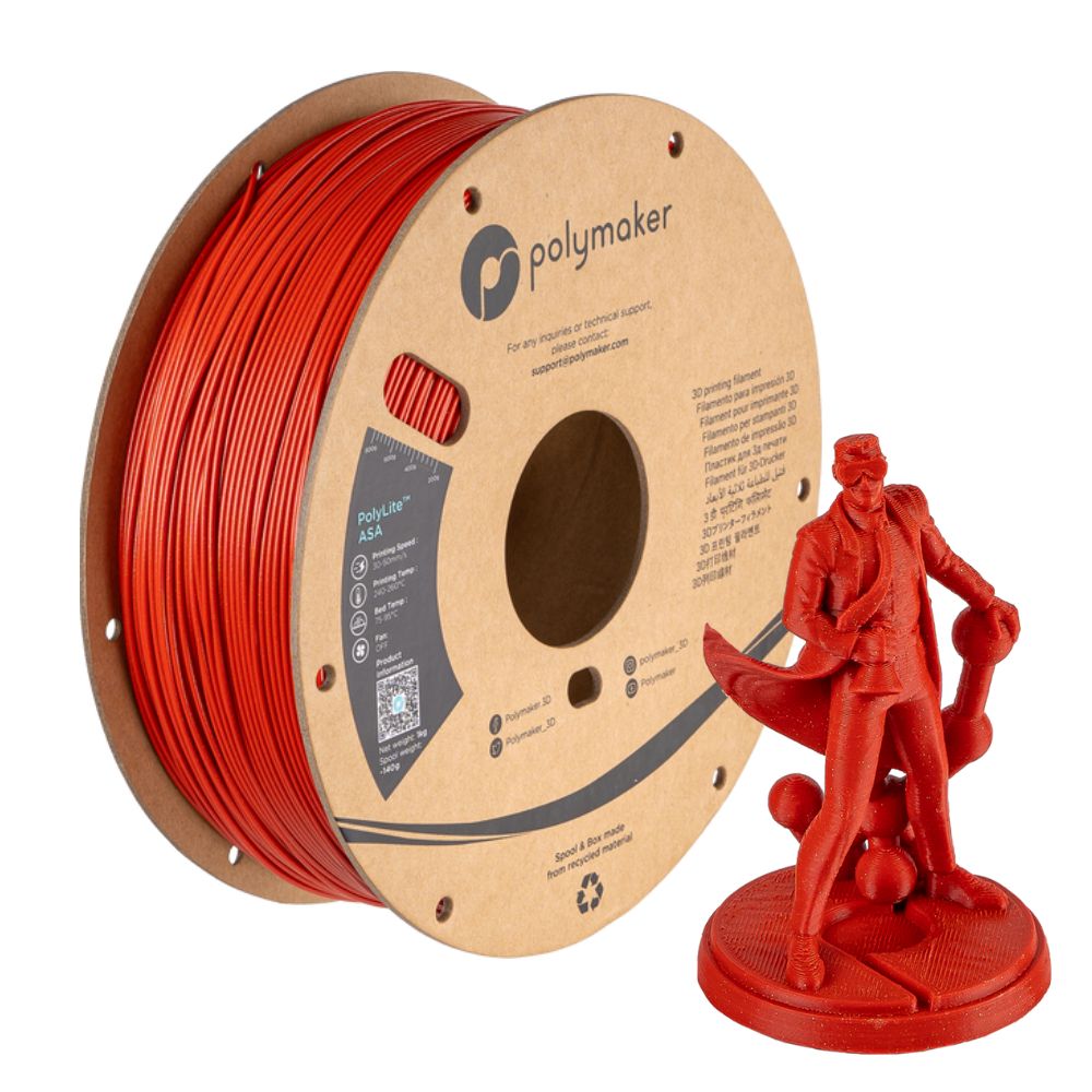 Atome3D.com - Polymaker - PolyLite Galaxy ASA - Rouge (Red) - 1,75 mm ...