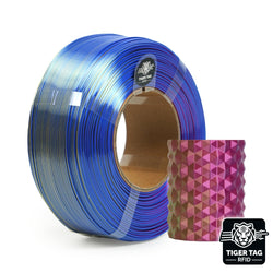 R3D - Tri-Silk color - Rouge/Jaune/Bleu (Red/Yellow/Blue) - 1,75 mm - 1 kg Refill avec RFID TigerTag