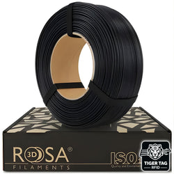 Rosa3D - PCTG+10CF - Noir (Black) - 1,75 mm - 1 kg Refill avec RFID TigerTag
