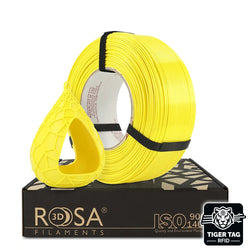Rosa3D - PETG Standard HS - Jaune Lumineux (Bright Yellow) - 1,75 mm - 1 kg Refill avec RFID Tiger Tag