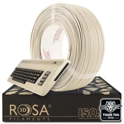 Rosa3D - PLA Starter - Beige (Computers 8bit Retro Beige) - 1,75 mm - 1 kg Refill avec RFID TigerTag