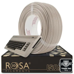 Rosa3D - PLA Starter - Gris Ordinateur 8bit Retro (Computers 8bit Retro Gray) - 1,75 mm - 1 kg Refill avec RFID TigerTag
